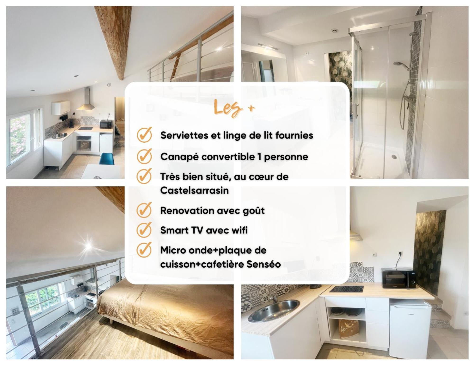 A Deux Pas Des Peniches Apartman Castelsarrasin Kültér fotó